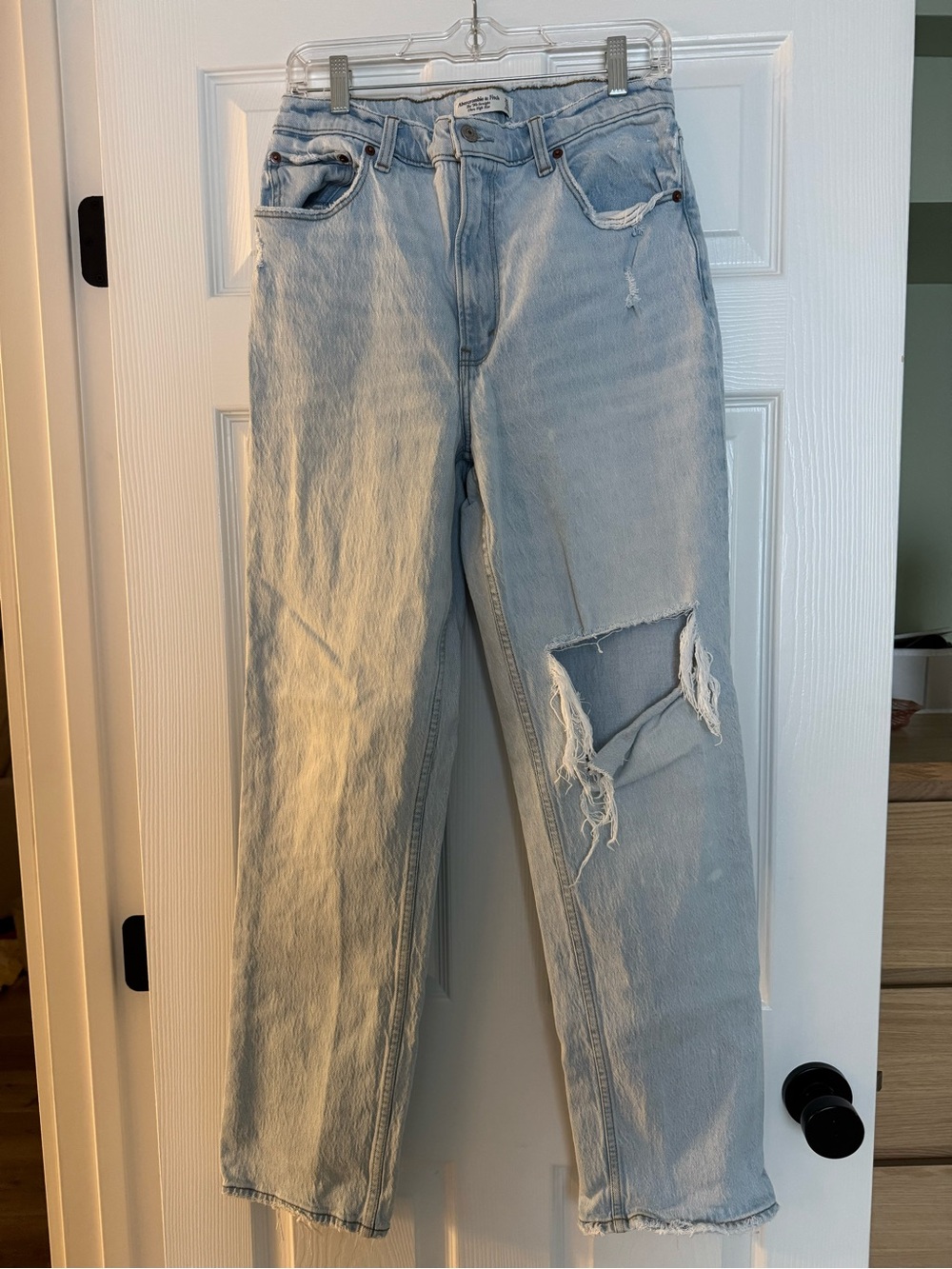 Abercrombie and Fitch - Light Wash Distressed Women’s Jeans